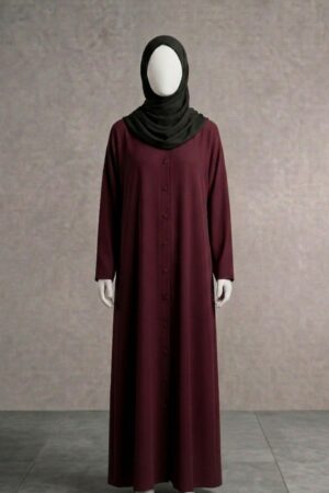 AZ 202-Premium Pink Simple Wear Abaya